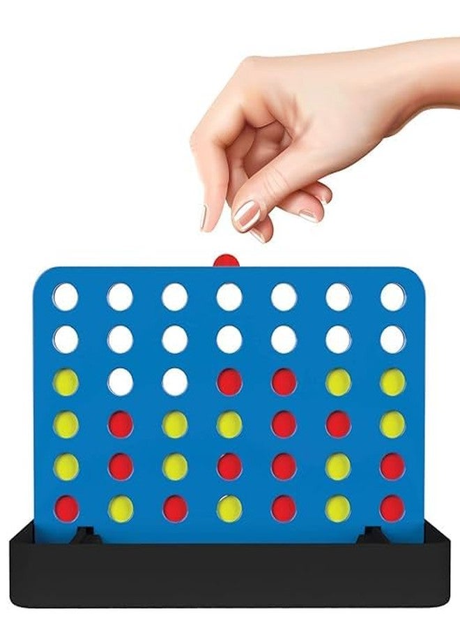 فنسكول ألعاب فانسكول - لعبة السفر سترايك 4، لعبة لوحية كلاسيكية، لعبة الحصول على 4 في صف واحد، لعبة إسقاط الأقراص، ألعاب سفر كلاسيكية محمولة للبالغين، لاعبين، 6 سنوات فما فوق - Image 3